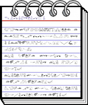 MensFriends Regular animated font preview