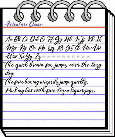 Mentari Demo Regular animated font preview Mentari Demo Regular animated font preview