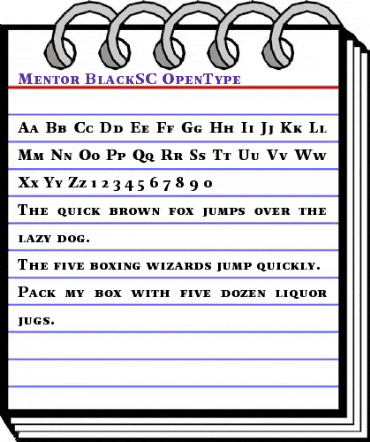 Mentor Black SC animated font preview Mentor Black SC animated font preview