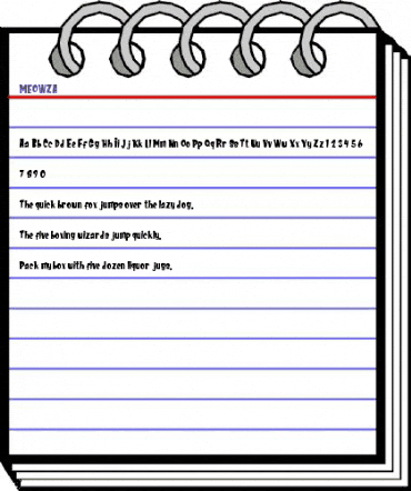 MEOWZA Regular animated font preview MEOWZA Regular animated font preview