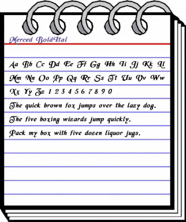 Merced-BoldItal Normal animated font preview Merced-BoldItal Normal animated font preview