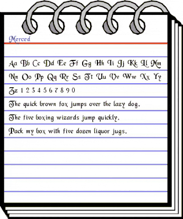 Merced Regular animated font preview Merced Regular animated font preview