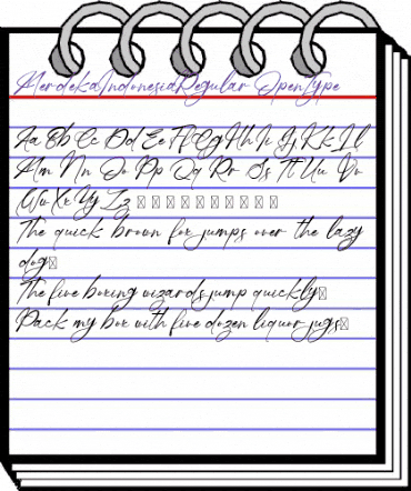 Merdeka Indonesia Regular animated font preview Merdeka Indonesia Regular animated font preview