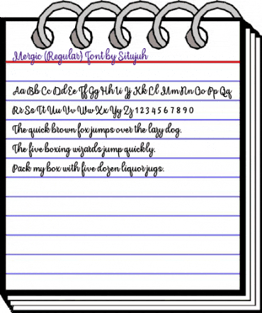 Mergic Regular animated font preview Mergic Regular animated font preview