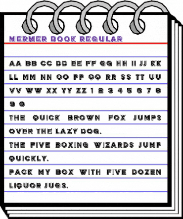 Mermer Book Regular animated font preview Mermer Book Regular animated font preview