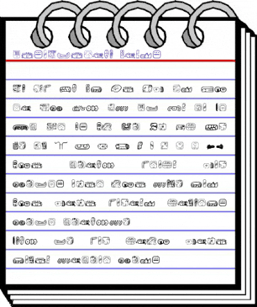 MesoAmerica Dings Regular animated font preview