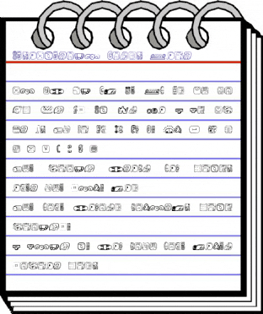 MesoAmerica Dings Four Regular animated font preview