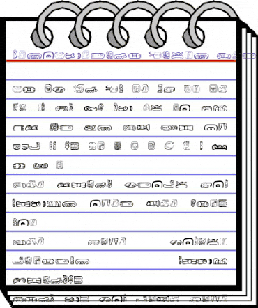 MesoAmerica Dings Three Regular animated font preview