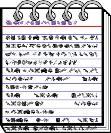 MesoFaunaBats Regular animated font preview