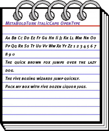 MetaBoldTurk ItalicCaps animated font preview MetaBoldTurk ItalicCaps animated font preview
