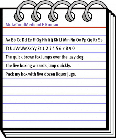 MetaCondMediumLF Roman animated font preview MetaCondMediumLF Roman animated font preview