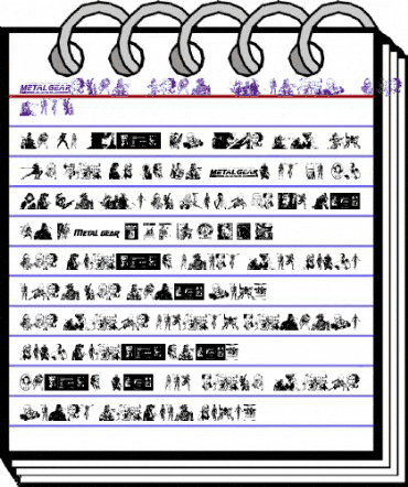 Metal Gear Solid The Phantom Font Regular animated font preview Metal Gear Solid The Phantom Font Regular animated font preview