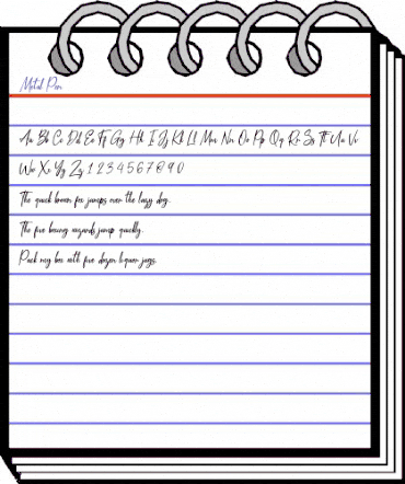 Metal Pen Regular animated font preview