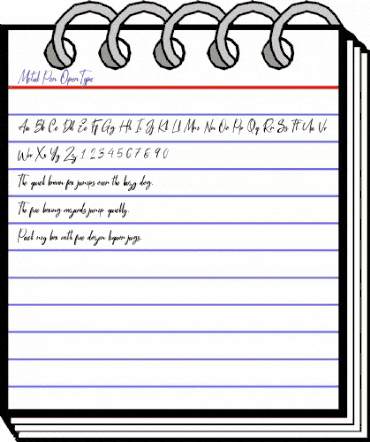 Metal Pen Regular animated font preview Metal Pen Regular animated font preview