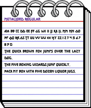 Metal Lord Regular animated font preview Metal Lord Regular animated font preview