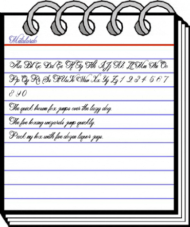 Metalurdo Regular animated font preview