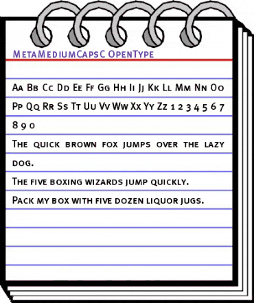 MetaMediumCapsC Regular animated font preview MetaMediumCapsC Regular animated font preview
