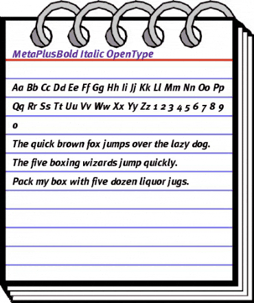 MetaPlusBold- Italic animated font preview MetaPlusBold- Italic animated font preview