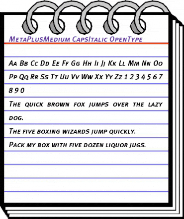 MetaPlusMedium- CapsItalic animated font preview MetaPlusMedium- CapsItalic animated font preview