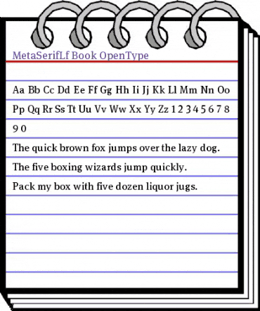 MetaSerifLf-Book Regular animated font preview MetaSerifLf-Book Regular animated font preview