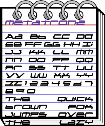 Metatron2 Normal animated font preview