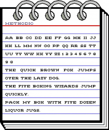 Methodic Regular animated font preview Methodic Regular animated font preview