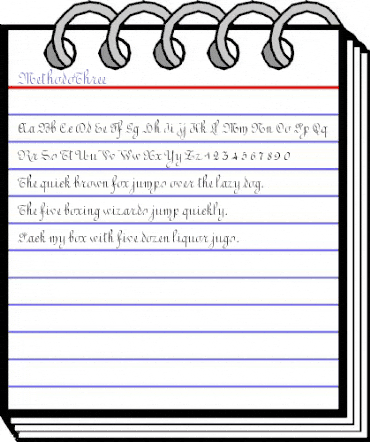 MethodoThree Regular animated font preview MethodoThree Regular animated font preview