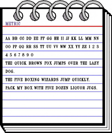 Metric Regular animated font preview