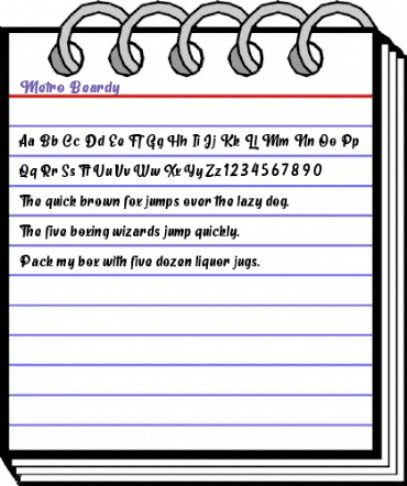 Metro Beardy Regular animated font preview Metro Beardy Regular animated font preview