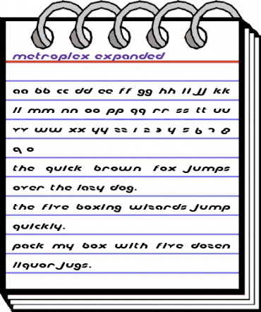 Metroplex Expanded Expanded animated font preview Metroplex Expanded Expanded animated font preview