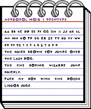 Metropol Regular animated font preview Metropol Regular animated font preview