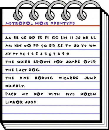 Metropol Noir animated font preview Metropol Noir animated font preview