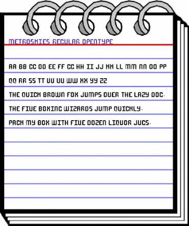 Metro Skies Regular animated font preview Metro Skies Regular animated font preview