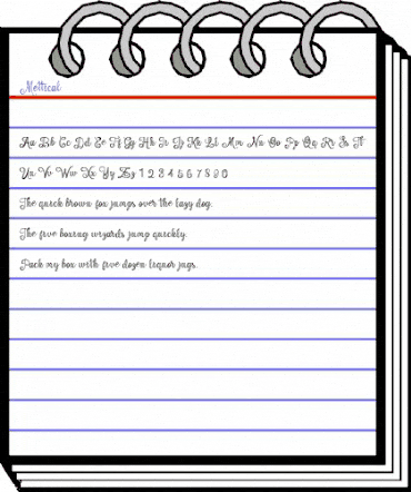 Mettical Regular animated font preview Mettical Regular animated font preview