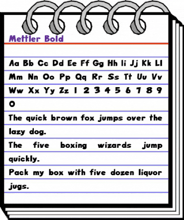 Mettler-Bold Normal animated font preview Mettler-Bold Normal animated font preview