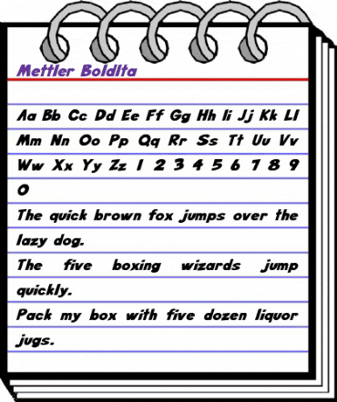 Mettler-BoldIta Normal animated font preview Mettler-BoldIta Normal animated font preview