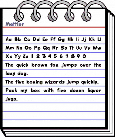 Mettler Normal animated font preview Mettler Normal animated font preview
