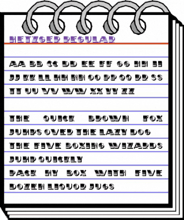 Metzger Regular animated font preview Metzger Regular animated font preview