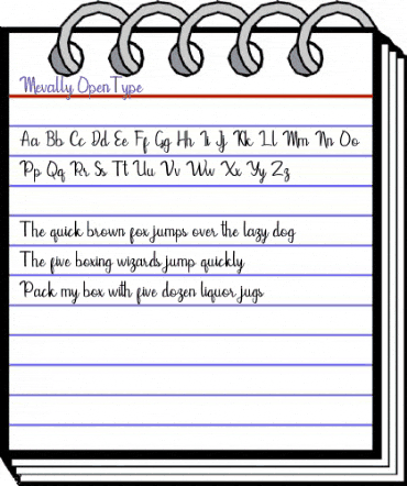 Mevally Regular animated font preview Mevally Regular animated font preview