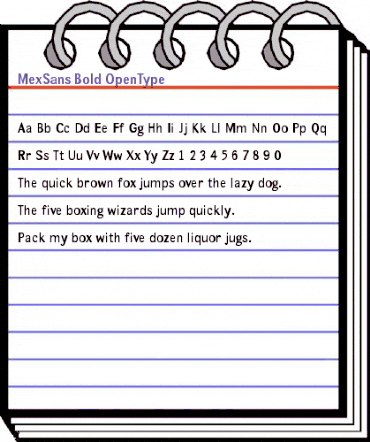 MexSans Bold animated font preview MexSans Bold animated font preview