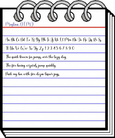 Meylina_DEMO Regular animated font preview Meylina_DEMO Regular animated font preview