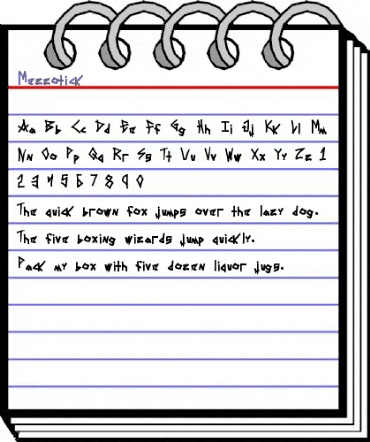 Mezzotick Regular animated font preview Mezzotick Regular animated font preview