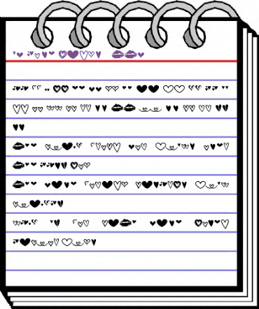 MF Love Dings 2 Regular animated font preview