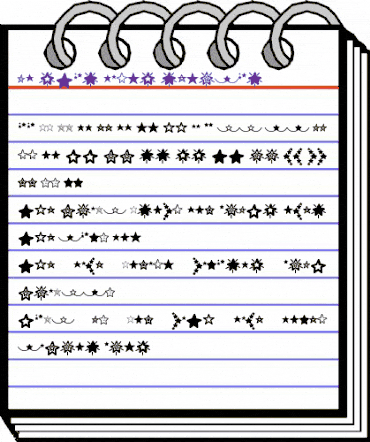 MF Star Dings Regular animated font preview MF Star Dings Regular animated font preview