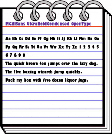 Gill Sans Ultra Bold Condensed animated font preview Gill Sans Ultra Bold Condensed animated font preview