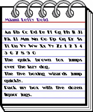 Miami Lefty Bold Bold animated font preview Miami Lefty Bold Bold animated font preview