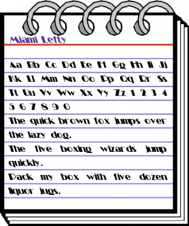 Miami Lefty Regular animated font preview Miami Lefty Regular animated font preview