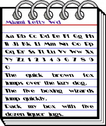Miami Lefty Wd Regular animated font preview Miami Lefty Wd Regular animated font preview