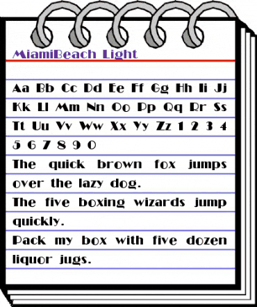 MiamiBeach Light animated font preview MiamiBeach Light animated font preview