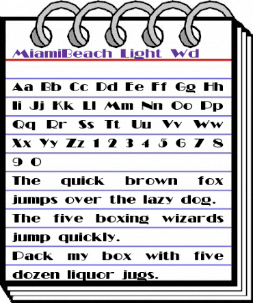 MiamiBeach-Light Wd Regular animated font preview MiamiBeach-Light Wd Regular animated font preview